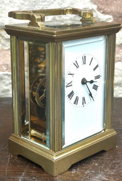 Charming Antique French Carriage Clock carriage clock Antique Clocks 4