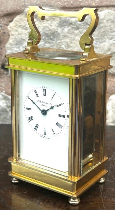 Lovely Antique H R Tribbock & Son Carriage Clock - Image 4