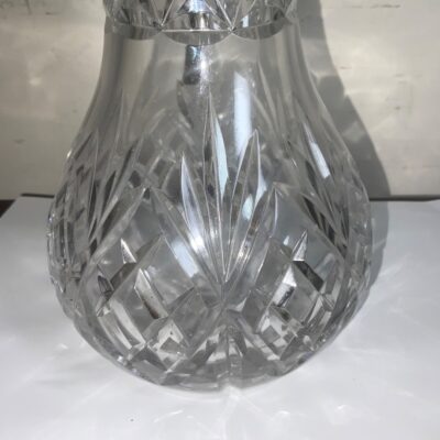 Decanter quality crystal cut glass silver plated Antique Glassware 14