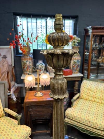 Gilt lamp standard Antique Furniture 5