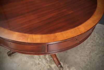 George III Mahogany Drum Table - Image 5