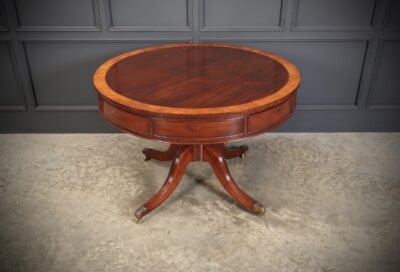 George III Mahogany Drum Table - Image 8