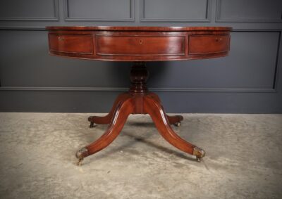 George III Mahogany Drum Table - Image 9