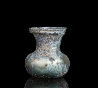 Roman iridescent glass jar ancient roman Antiquities 5