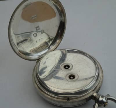 Heavy Silver JW Benson London Pocket Watch 1913 Makers To The Queen pocket watch Antique Silver 8