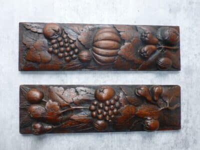 A PAIR of 17th/18th century carved oak panels 5137 carving Antique Art 10