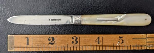 Silver fruit knife Sheffield Thomas Marples Antique Knives 4