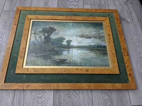 river thames Henry Maurice page watercolour near hurley 1890 Water Colour Antique Art 3