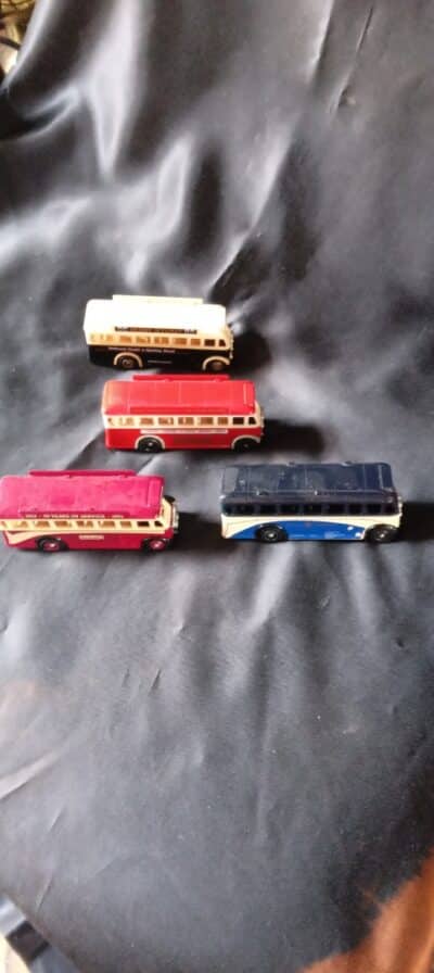 A TRAY of LLEDO DIE CAST COACHES. ( well known Coach Companies) 19 in the tray Antique Metals 5