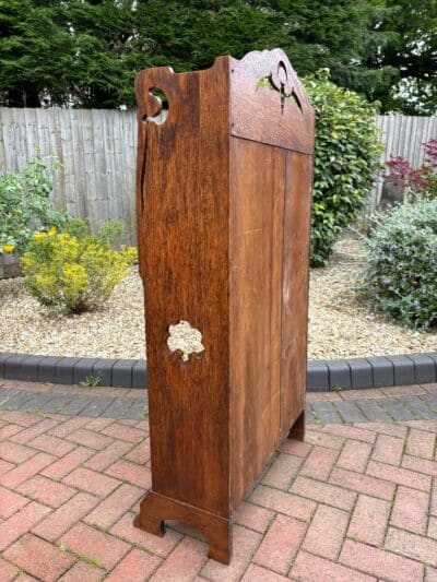 Arts & Crafts Oak Bureau Bookcase - Image 10