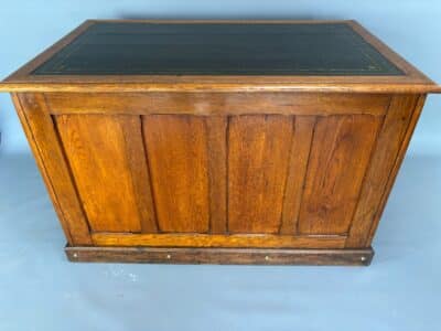 Late Victorian Oak Writing Desk oak Antique Desks 11