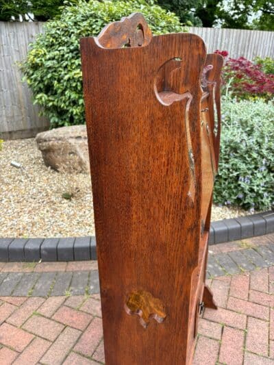 Arts & Crafts Oak Bureau Bookcase - Image 7