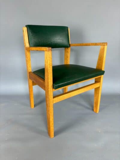 Mid Century Oak Desk Chair desk Antique Chairs 3