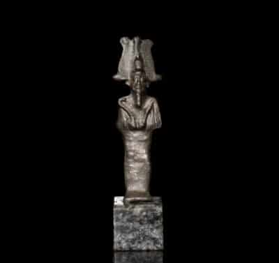 Ancient Egyptian bronze Osiris statuette - Image 2