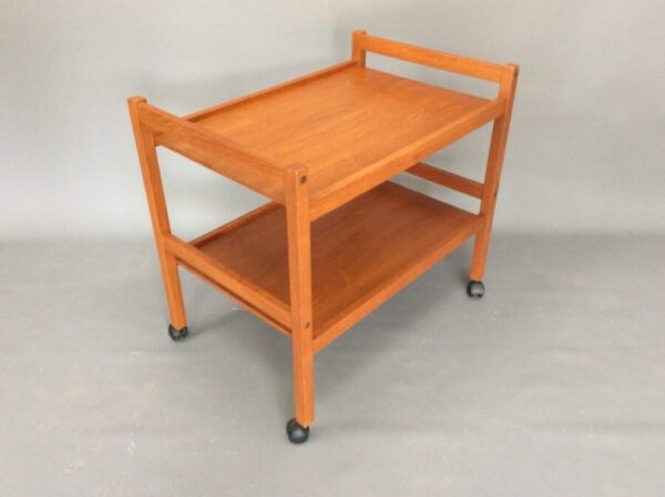 Mid Century Teak Danish Drinks Trolley danish Antique Furniture 5