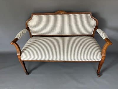 Edwardian Walnut Two Seater Sofa Edwardian Antique Furniture 8