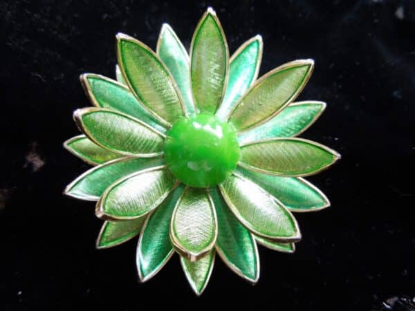 Funky 50’s Lime & Mint Green Enamel Brooch Miscellaneous 5