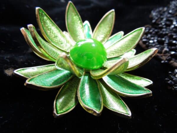 Funky 50’s Lime & Mint Green Enamel Brooch Miscellaneous 6