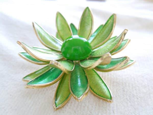 Funky 50’s Lime & Mint Green Enamel Brooch Miscellaneous 4