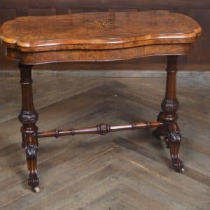 Victorian Walnut Fold-over Games Table SAI3221 Antique Furniture