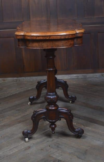 Victorian Walnut Fold-over Games Table SAI3221 Antique Furniture 10