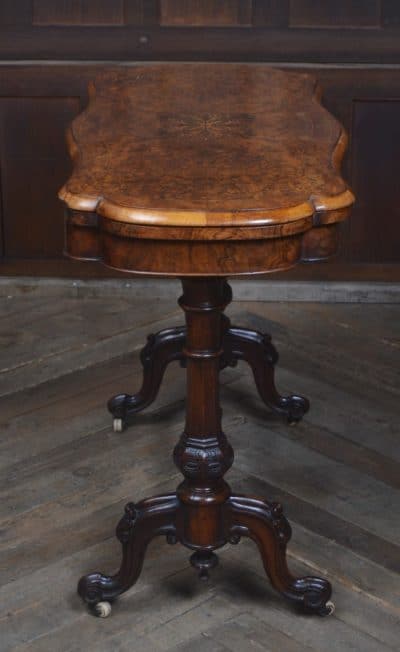 Victorian Walnut Fold-over Games Table SAI3221 Antique Furniture 7