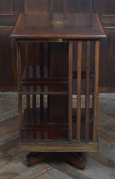 Edwardian Mahogany Revolving Bookcase SAI3261 Antique Bookcases 11