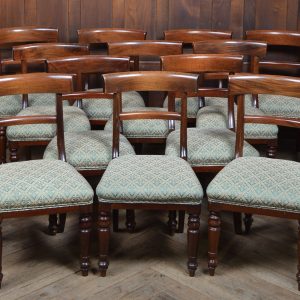 Wm Bartlett & Son Set Of 12 Dining Chairs SAI3412 Mahogany Antique Chairs