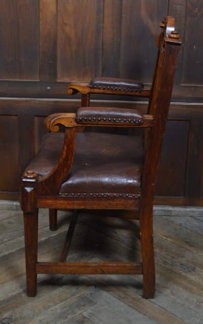 Victorian Oak Arm Chair SAI3291 Antique Chairs 7