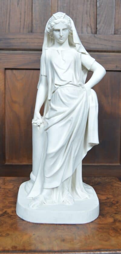 Victorian Royal Worcester Parian Ware Figure SAI3383 - Image 3