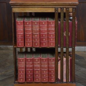 Edwardian Mahogany Revolving Bookcase SAI3433 revolving bookcase Antique Bookcases