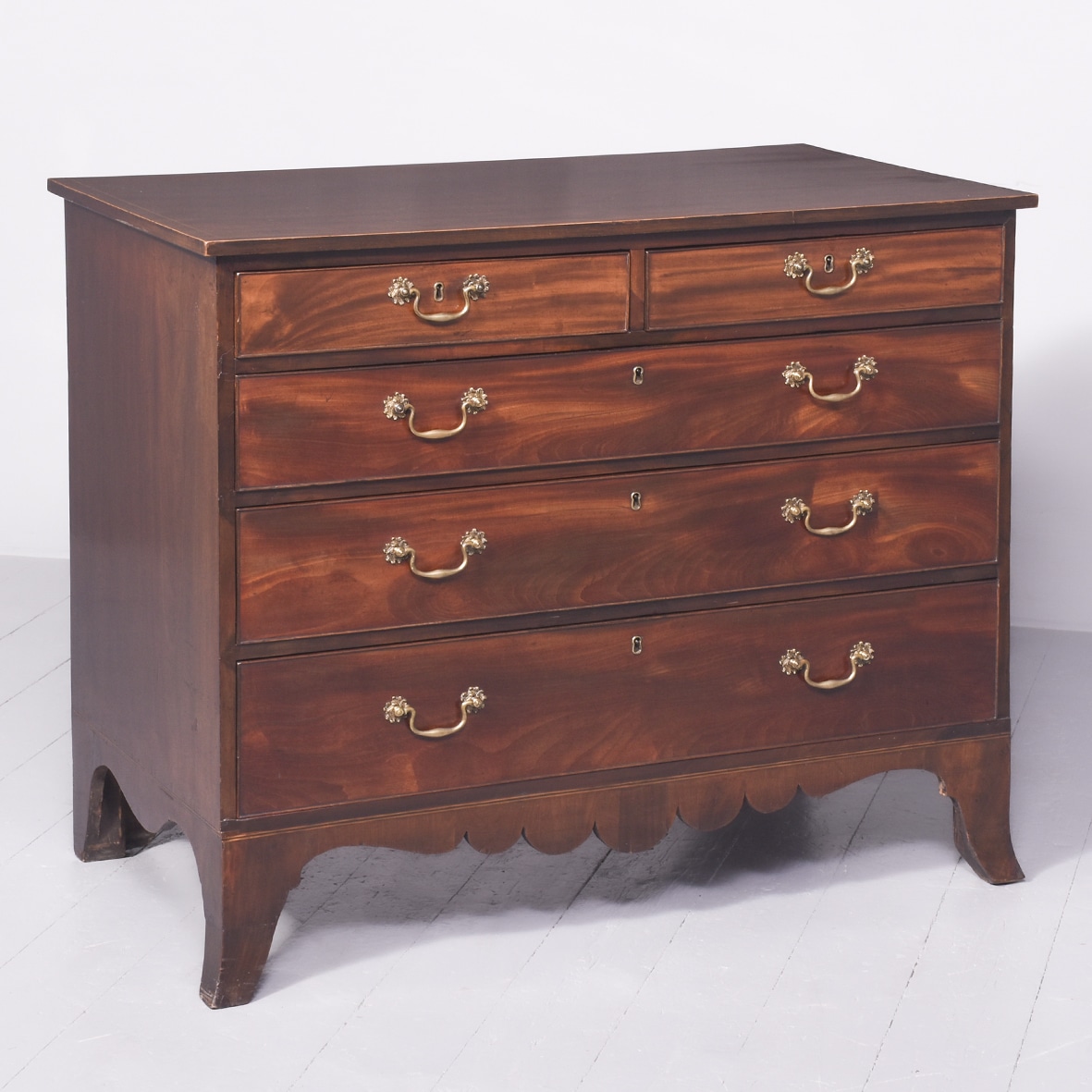 Late George III Mahogany Chest of Drawers antique chest of drawers Antique Chest Of Drawers