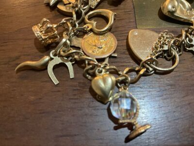 Gold Charm Bracelet 9CT Antique Bracelets 4