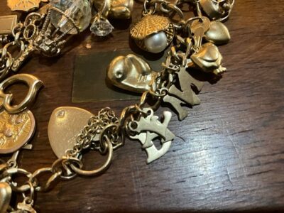 Gold Charm Bracelet 9CT Antique Bracelets 5