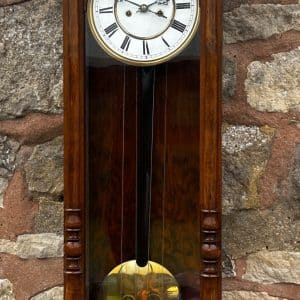 Wonderful Architectural Antique Twin Weight Vienna regulator Wall Clock By Lenzkirch regulator wall clock Antique Clocks