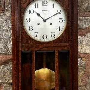 Fabulous Edwardian Antique Striking Box Wall Clock by Parsons Bristol Wall Clock Antique Clocks 3