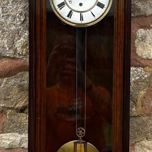 Fabulous Antique Walnut Single weight Vienna Regulator Wall Clock regulator wall clock Antique Clocks