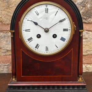 Antique Victorian Arched Top Mantel Clock –8 Day Striking Mantle Clock Antique mantlle clocks Antique Clocks