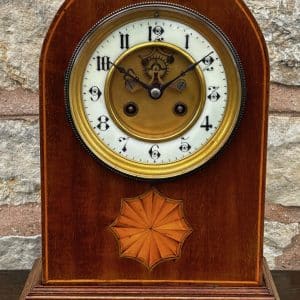 Fabulous Antique Lancet Mantle Clock – 8 day bell striking Antique mantlle clocks Antique Clocks