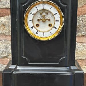 Impressive Antique French Slate Mantle Clock – Striking Mantel Clock by Henry Marc Antique Clocks