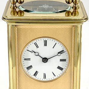 Amazing Quality Masked Dial Carriage Clock Antique French 8-Day Carriage Clock C1880 Antique Clocks