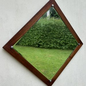 Mid Century Swedish Wall Mirror by Ab Glas & Tra mid century Antique Collectibles