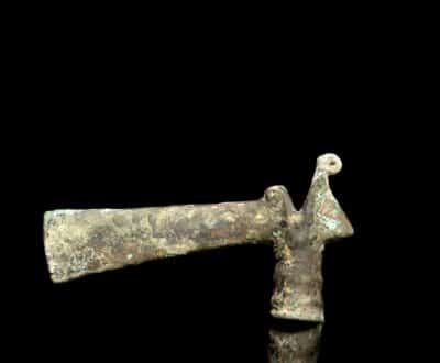 Luristan Iron-age bronze decorated socketed axe Antiquities 3