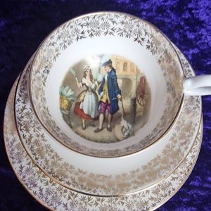Bone China England “Cries of London” Trio English tea cup and saucer Antique Ceramics