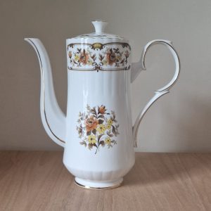 Royal Stafford Clovelly pattern vintage coffee pot. Antique Collectables Antique Ceramics