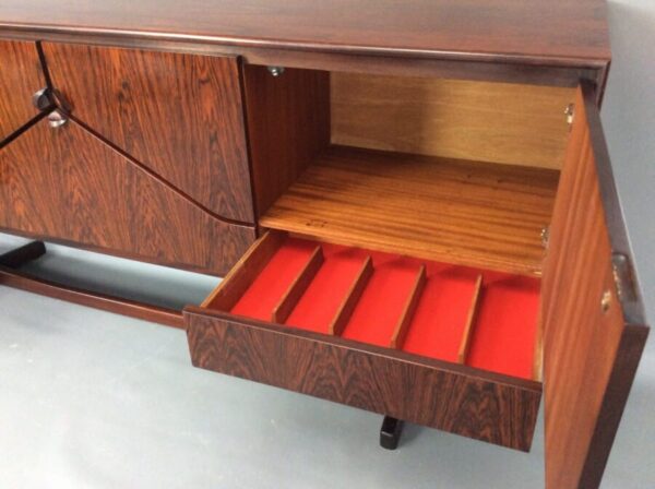 Mid Century McIntosh Rosewood 'Envelope' Sideboard - Image 6