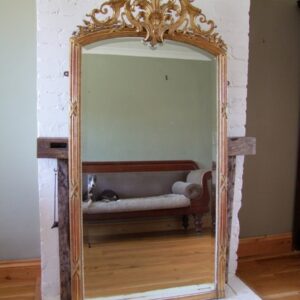 French gilt overmantel mirror mirror Antique Mirrors