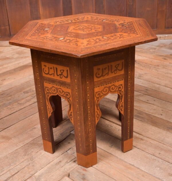 Hexagonal Inlaid Islamic Table SAI2064 Antique Furniture 3