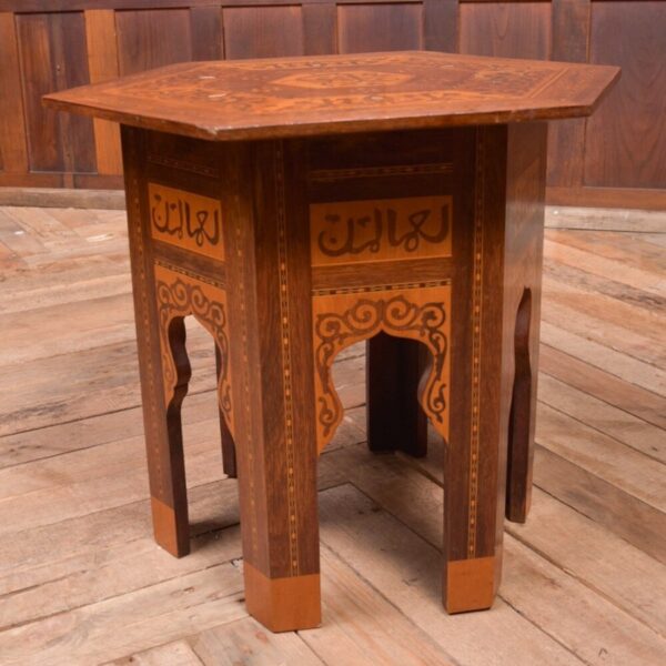 Hexagonal Inlaid Islamic Table SAI2064 Antique Furniture 9