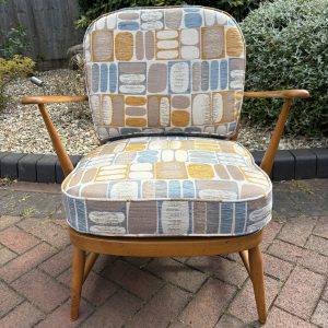 Mid Century Ercol Lounge Chair Easy Chair Antique Chairs